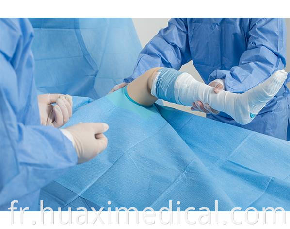 knee surgical drape